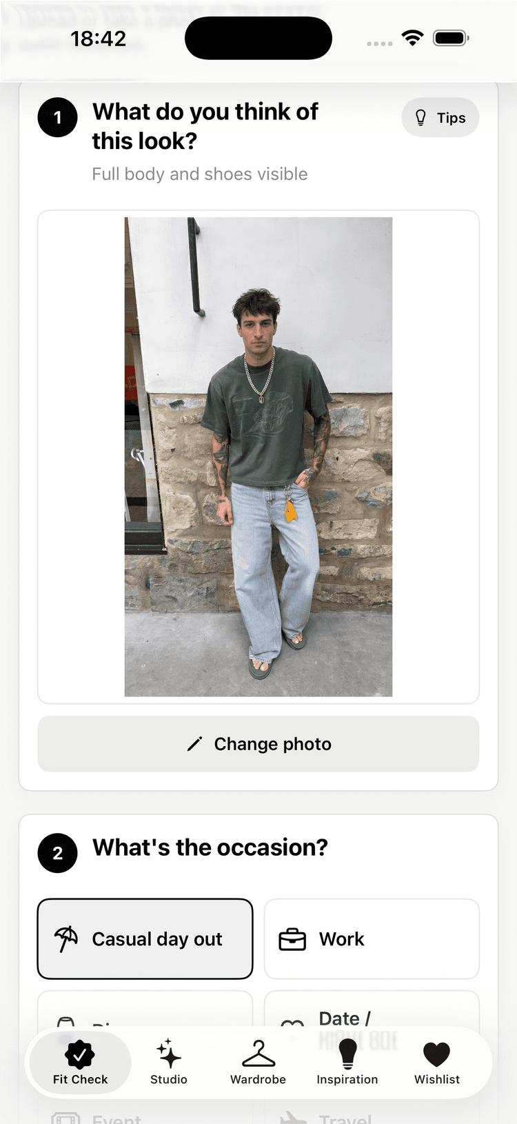 Fit Check screenshot
