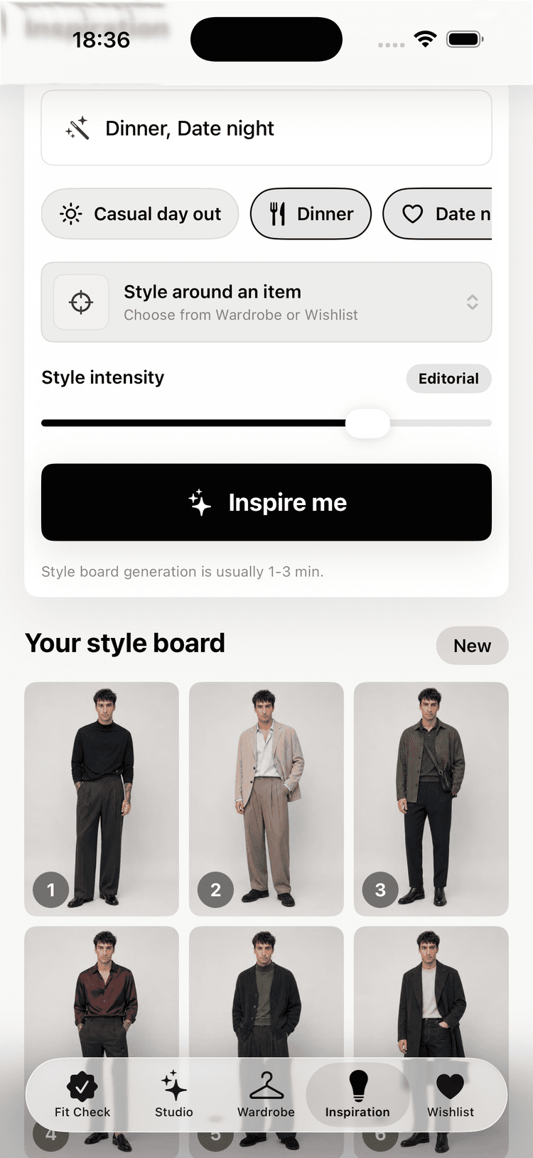 Inspiration screenshot